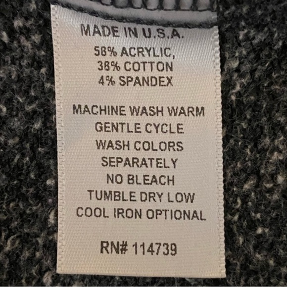 FLAX heather grey oversized turtleneck tunic sweater in size Petite/Small. EUC - Picture 7 of 8